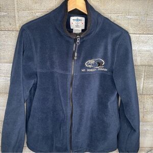 EXP Designs women small Mt Robson Canada bear nature zip up fleece jacket